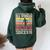 Vintage Never Underestimate An Old Woman Who Loves Soccer Women Oversized Hoodie Back Print Forest