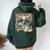 Wait In The Truck Boho Western Country Cowgirl Women Oversized Hoodie Back Print Forest
