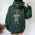 Welsh Elf Christmas Party Matching Family Group Pajama Women Oversized Hoodie Back Print Forest