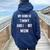 Timmy I Love My Mom Cute Personal Mother's Day Women Oversized Hoodie Back Print Navy Blue