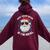 Ask Your Mom If I'm Real Santa Claus Christmas Women Oversized Hoodie Back Print Maroon