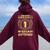 Birthday Never Underestimate A Woman Born In September Women Oversized Hoodie Back Print Maroon