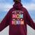Blessed To Be Called Mom And Memaw Grandma Women Oversized Hoodie Back Print Maroon