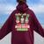 Chillin With My Physical Education Gnomies Teacher Christmas Women Oversized Hoodie Back Print Maroon