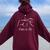 Dance As One Dressage Horse Riding Women Oversized Hoodie Back Print Maroon