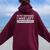 In My Defense I Was Left Unsupervised Saying Women Women Oversized Hoodie Back Print Maroon