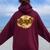 Dope Nanny Girls & Cute Daycare Provider Queen Groovy Women Oversized Hoodie Back Print Maroon