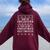 Due To Inflation Ugly Christmas Sweater Xmas Quote Women Oversized Hoodie Back Print Maroon