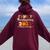 Family Thanksgiving 2023 Thankful For My Tribe Fall Autumn Women Oversized Hoodie Back Print Maroon