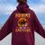 Halloween Horses Witch Brooms Are For Amateurs Women Oversized Hoodie Back Print Maroon