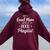 Humor Just A Good Mom With A Hood Playlist Women Oversized Hoodie Back Print Maroon