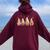 Thanksgiving For Gnome Autumn Gnomies Lover Women Oversized Hoodie Back Print Maroon