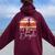Never Underestimate An Old Woman With A Bicycle Lovers Women Oversized Hoodie Back Print Maroon