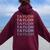 Girl Retro Groovy Taylor First Name Personalized Birthday Women Oversized Hoodie Back Print Maroon