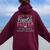 Too Good For The Rules The Fourth Of 5 Sister Siblings Women Oversized Hoodie Back Print Maroon