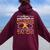 Grandma Never Underestimate An Old Woman Who Knows Tai Chi Women Oversized Hoodie Back Print Maroon