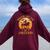 Horses Witch Halloween Brooms Are For Amateurs Women Oversized Hoodie Back Print Maroon