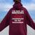 I'm Not An Alcoholic I'm A Drunk Alcoholics Go To Meetings Women Oversized Hoodie Back Print Maroon