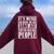 It's Weird Being The Same Age As Old People Man Woman Women Oversized Hoodie Back Print Maroon