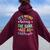 It's Weird Being The Same Age As Old People Retro Sarcastic Women Oversized Hoodie Back Print Maroon