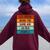 It's Weird Being The Same Age As Old People Retro Sarcastic Women Oversized Hoodie Back Print Maroon