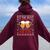 It's The Most Wonderful Time For A Beer Santa Hat Christmas Women Oversized Hoodie Back Print Maroon