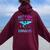 Just A Girl Who Loves Dragons Women Oversized Hoodie Back Print Maroon
