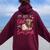 Just A Girl Who Loves Goats Goat Rancher Farm Women Women Oversized Hoodie Back Print Maroon