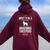 I Just Want To Be Stay At Home Maremma Sheepdog Dog Mom Women Oversized Hoodie Back Print Maroon