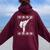 Karate Girl Ugly Christmas Sweater Martial Arts Fighter Women Oversized Hoodie Back Print Maroon