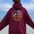 I Know I Fish Like A Girl Try To Keep Up Fishing Party Women Oversized Hoodie Back Print Maroon