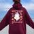 Let's Go Ghouls Ghost Halloween Costume Kid Girl Women Oversized Hoodie Back Print Maroon