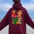 Love Gingerbread Girl Christmas Cookie Baking Family Xmas Women Oversized Hoodie Back Print Maroon