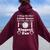 I May Be Her Little Sister Biggest Fan Volleyball Women Oversized Hoodie Back Print Maroon