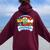 Mom Of The Birthday Boy Dog Paw Family Decorations Party Women Oversized Hoodie Back Print Maroon