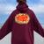 Mom's Spaghetti Mother's Day Women Oversized Hoodie Back Print Maroon