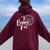 Number One 1 Biggest Fan Volleyball Mom Volleyball Dad Women Oversized Hoodie Back Print Maroon
