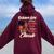 October Girl I'm Not Getting Old I'm Just Becoming A Classic Women Oversized Hoodie Back Print Maroon