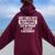 Old People Gag Don't Mess With Old People Prison Women Oversized Hoodie Back Print Maroon