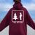I Pee Outside Sarcastic Camping For Campers Women Oversized Hoodie Back Print Maroon