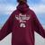 Proud Air Force Mom Usaf Graduation Family Outfits Women Oversized Hoodie Back Print Maroon