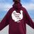 Save The Neck For Me Turkey Thanksgiving Fall Autumn Women Oversized Hoodie Back Print Maroon
