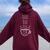 Shuh Duh Fuh Cup Sarcastic Humor Quotes Women Oversized Hoodie Back Print Maroon