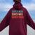 Super Mom Super Wife Super Tired Supermom For Womens Women Oversized Hoodie Back Print Maroon