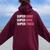 Supermom For Super Mom Super Wife Super Tired Women Oversized Hoodie Back Print Maroon