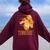 Tennessee State Kid Tennessee Orange Game Day Tn Women Oversized Hoodie Back Print Maroon