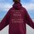 That's What I Do I Drink Wine And I Know Things Women Oversized Hoodie Back Print Maroon