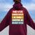 Never Underestimate A Girl With A Hockey Stick Women Oversized Hoodie Back Print Maroon