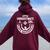 Never Underestimate A Girl Who Waterpolo Waterball Women Oversized Hoodie Back Print Maroon