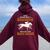 Never Underestimate Grandpa Who Is Also Loves Horse Riding Women Oversized Hoodie Back Print Maroon
